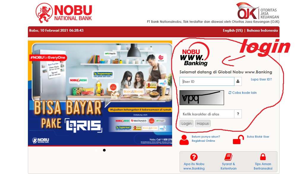 Cara Top Up OVO Lewat Internet Banking NOBU