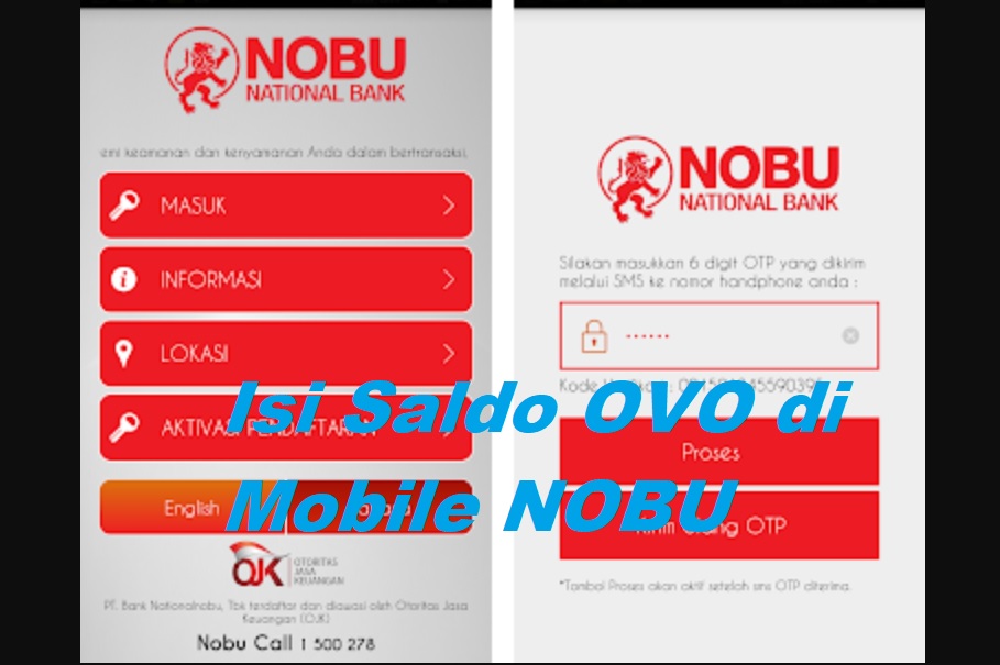 Cara Top Up OVO Lewat Mobile Banking NOBU